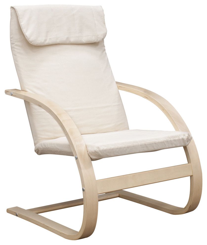 Mia Bentwood Reclining Chair, Natural/beige Intended For Mia Bentwood Chairs (Photo 7 of 20)