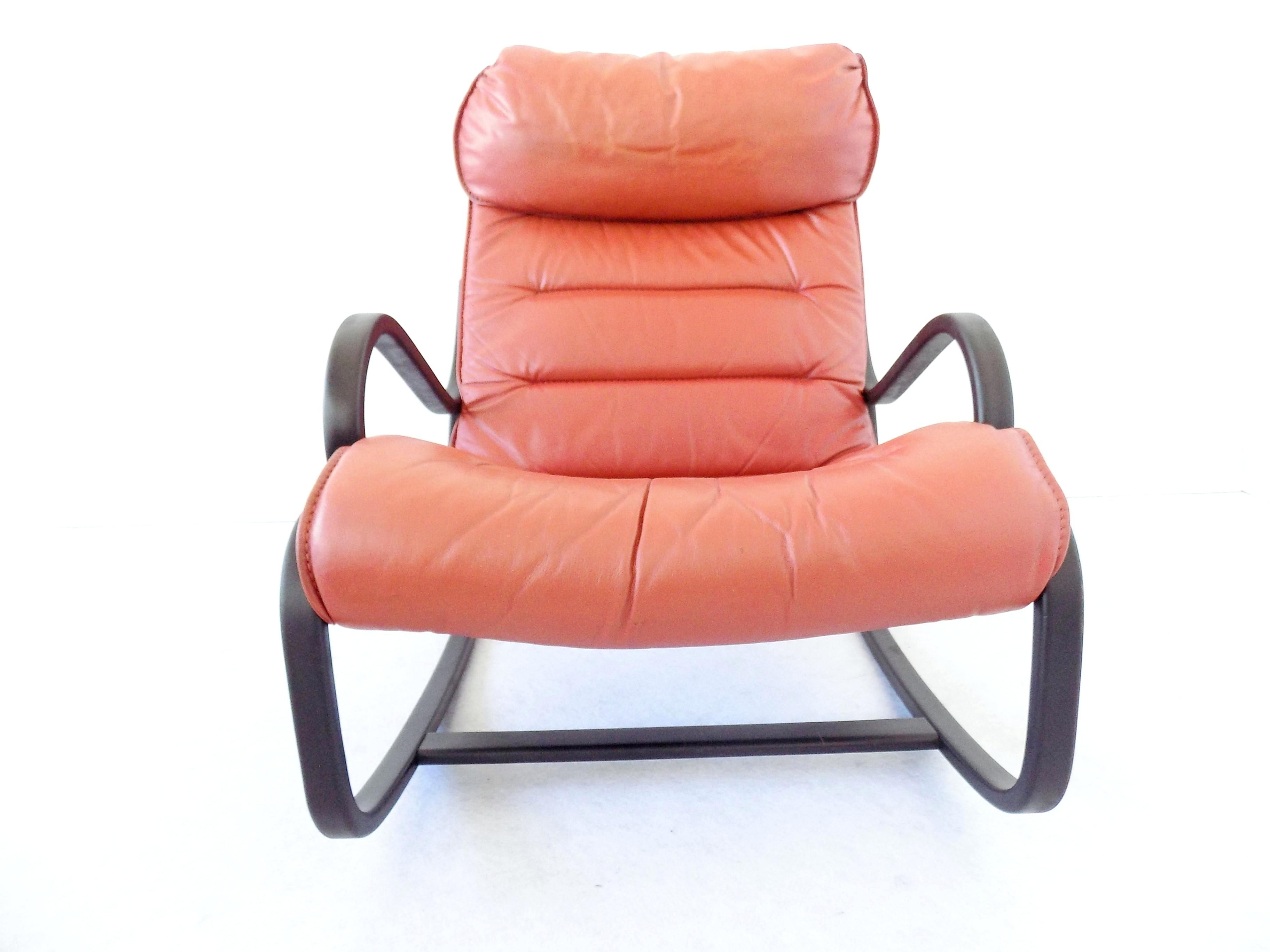 Red Leather Rocking Chair – Happyacademy (View 19 of 20)