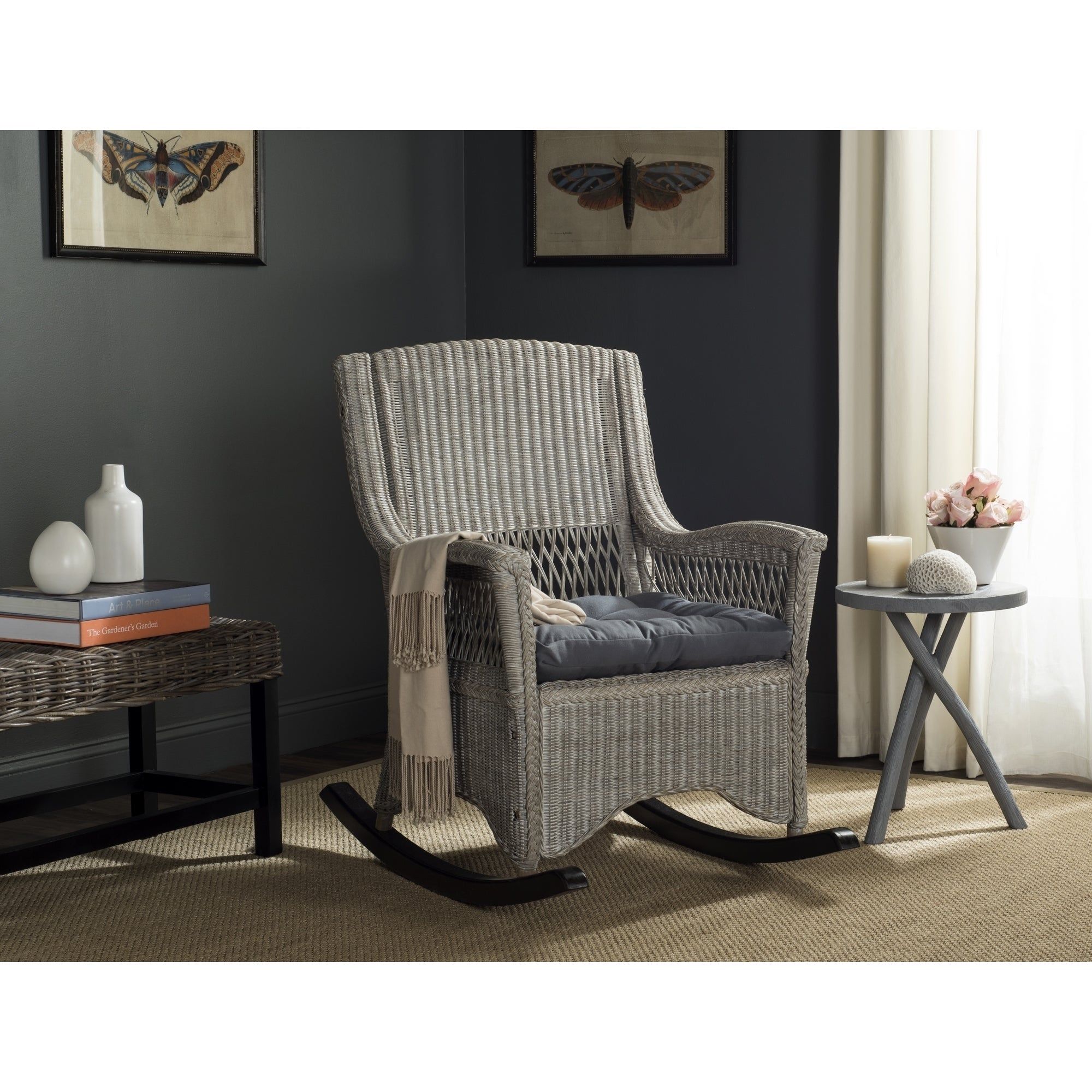 Featured Photo of 2024 Best of Aria Antique Grey Rocking Chairs