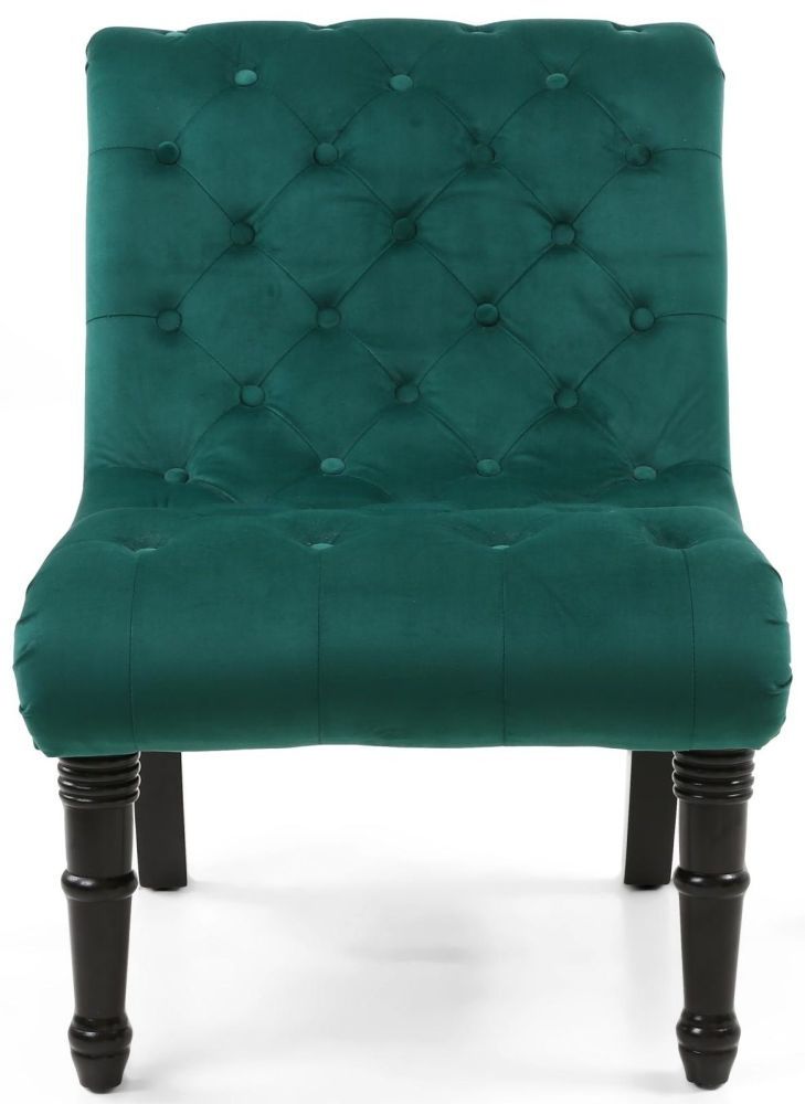 Shankar Riviera Green Brushed Velvet Tufted Accent Chair Within Velvet Tufted Accent Chairs (View 17 of 20)