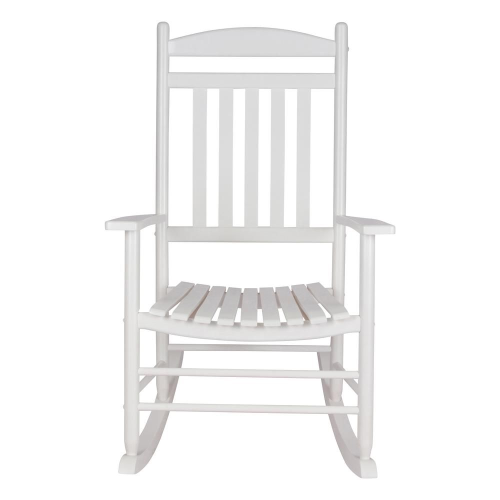 Shine Company Maine White Wood Outdoor Porch Rocker Throughout White Wood Rocking Chairs (View 12 of 20)