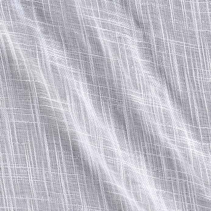 110" Faux Linen Sheer White Fabric Inside Heavy Faux Linen Single Curtain Panels (Photo 17 of 32)
