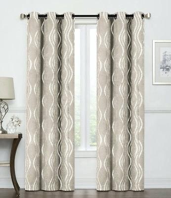 2 Pack Regal Home Metallic Blackout Grommet Curtains Regarding Thermaweave Blackout Curtains (Photo 23 of 47)