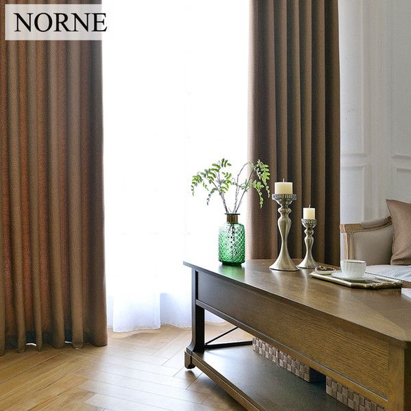 2019 Norne Solid Color Faux Linen Blackout Curtains For Living Room Modern  Curtains For Bedroom Window Curtains Kitchen Door Curtain Blinds From Pertaining To Faux Linen Blackout Curtains (Photo 11 of 50)