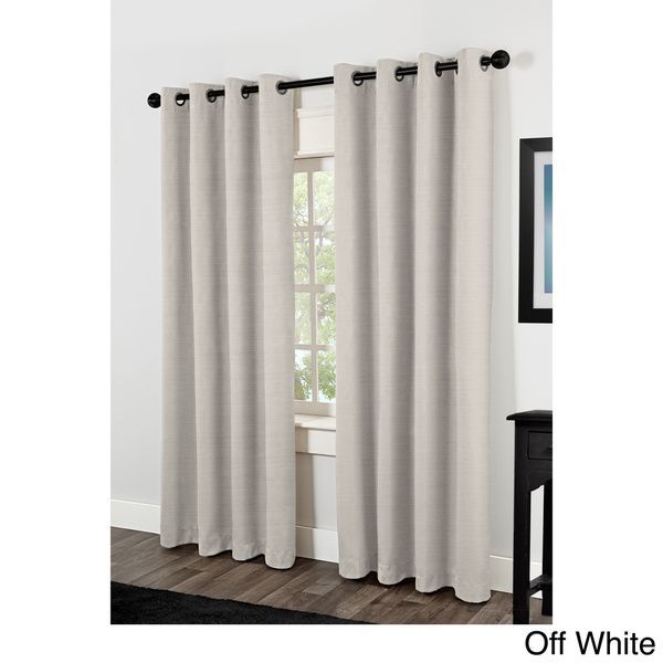 $56.69 Overstock – Blackout Raw Silk Thermal Insulated Within Sugar Creek Grommet Top Loha Linen Window Curtain Panel Pairs (Photo 30 of 50)