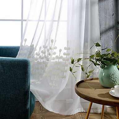 [$60.47] Grommet Top Double Pleat Pencil Pleat Curtain Modern , Printed  Solid Graphic Prints Living Room Cotton Material Sheer Curtains Shades Within Solid Cotton Pleated Curtains (Photo 24 of 50)