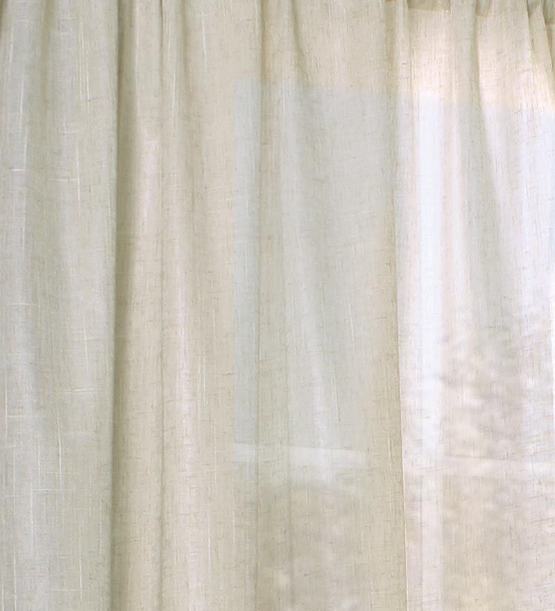 63"l Thermasheer Insulating Rod Pocket Semi Sheer Window Throughout Linen Button Window Curtains Single Panel (Photo 31 of 40)