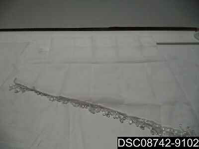 #918 Erica Sheer Crush Voile Single Ascot Curtain Valance, 51"x24",  029927259094 In Erica Sheer Crushed Voile Single Curtain Panels (View 19 of 41)