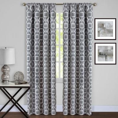Achim Willow Grey Polyester Rod Pocket Curtain – 42 In (View 32 of 46)
