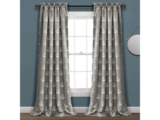 Anchor Room Darkening Window Curtain Panels Gray Set 52x84+2 For Leah Room Darkening Curtain Panel Pairs (Photo 38 of 50)