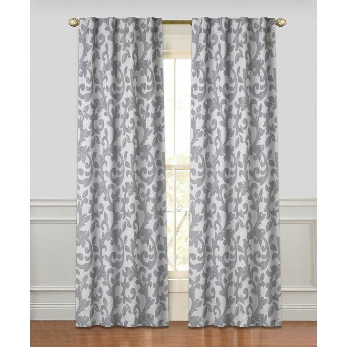 Featured Photo of 2024 Latest Floral Pattern Room Darkening Window Curtain Panel Pairs
