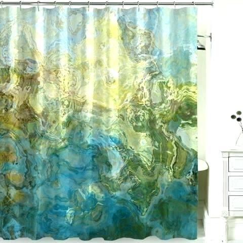 Aqua And Brown Window Curtains – Damienosullivan Pertaining To Geometric Linen Room Darkening Window Curtains (Photo 33 of 50)