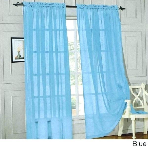 Aqua Sheer Curtains – Cincoestrelas In Elegant Comfort Window Sheer Curtain Panel Pairs (Photo 8 of 50)