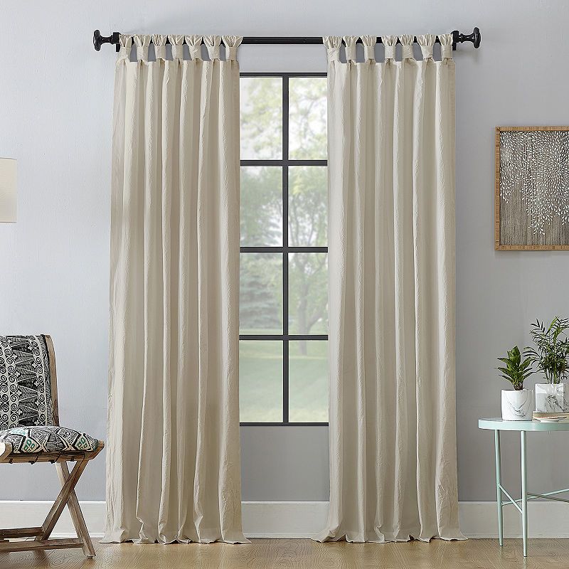 Archaeo Sarro Washed 100% Cotton Twist Tab Top Curtain Panel With Regard To Copper Grove Speedwell Grommet Window Curtain Panels (Photo 23 of 50)