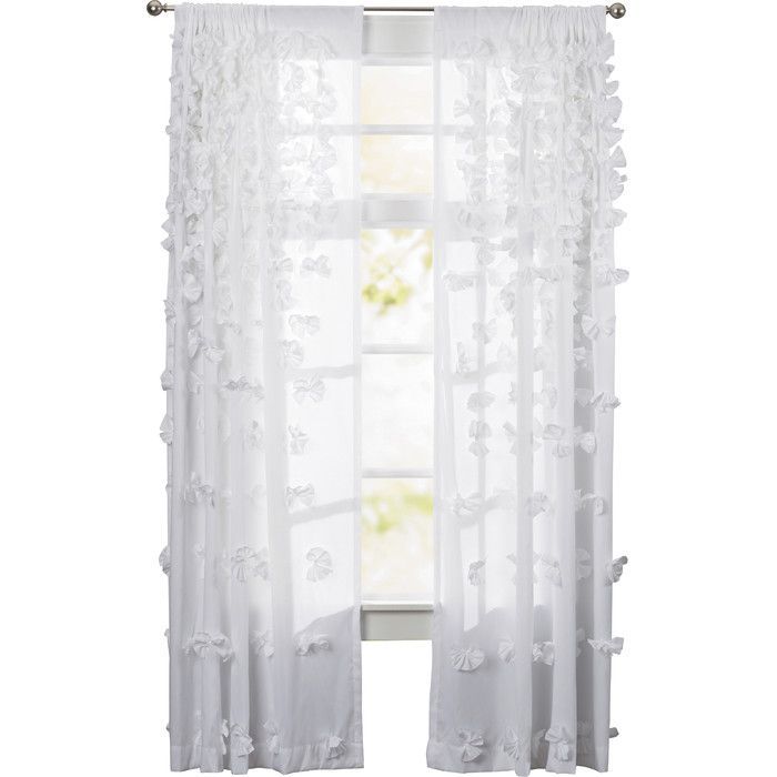 August Grove Harrietta Light Filtering Single Curtain Pane Intended For The Gray Barn Gila Curtain Panel Pairs (Photo 17 of 48)
