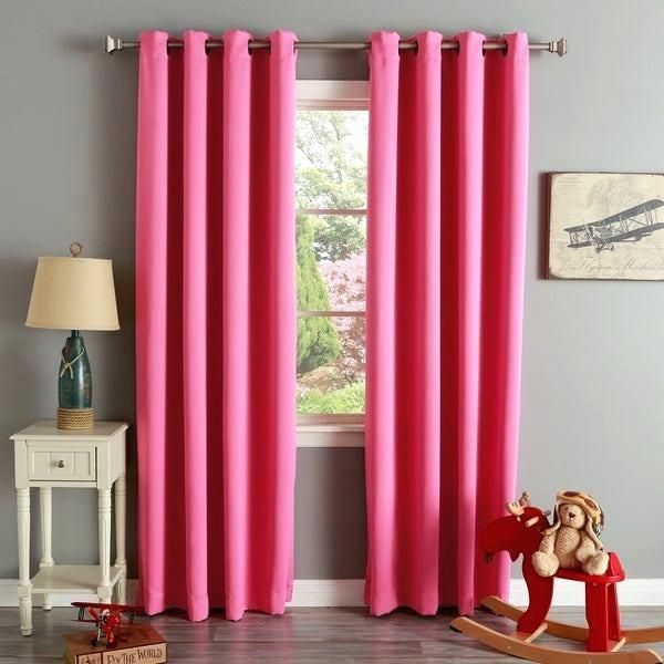 Aurora Home Curtains – Jasminesoftware.co With Thermal Insulated Blackout Grommet Top Curtain Panel Pairs (Photo 19 of 50)