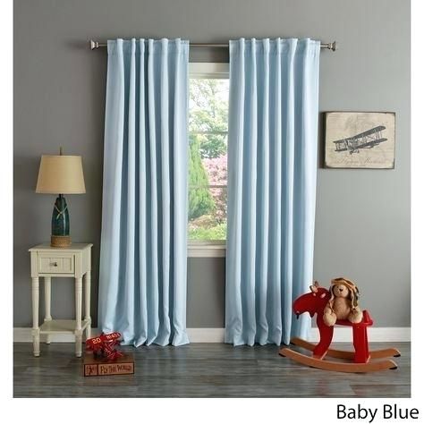 Aurora Home Insulated Thermal Blackout 84 Inch Curtain Panel For Solid Thermal Insulated Blackout Curtain Panel Pairs (View 31 of 50)