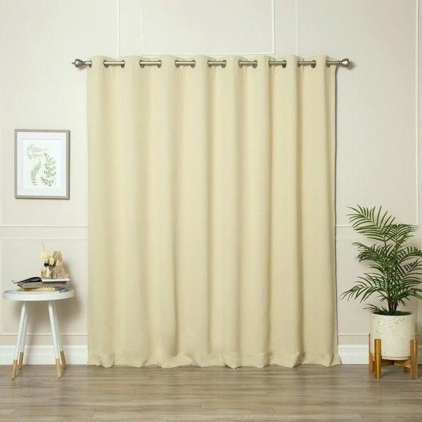 Aurora Home Insulated Thermal Blackout 84 Inch Curtain Panel Within Thermal Insulated Blackout Curtain Panel Pairs (Photo 45 of 50)