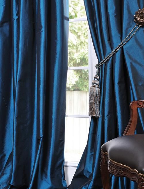 Azul Faux Solid Taffeta Drapes – Decorative Silk Valances Within Solid Faux Silk Taffeta Graphite Single Curtain Panels (Photo 42 of 50)