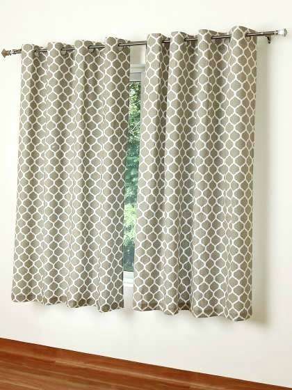 Beige Curtains Home Set Of 2 Printed Room Darkening Window Intended For Pastel Damask Printed Room Darkening Grommet Window Curtain Panel Pairs (Photo 48 of 50)