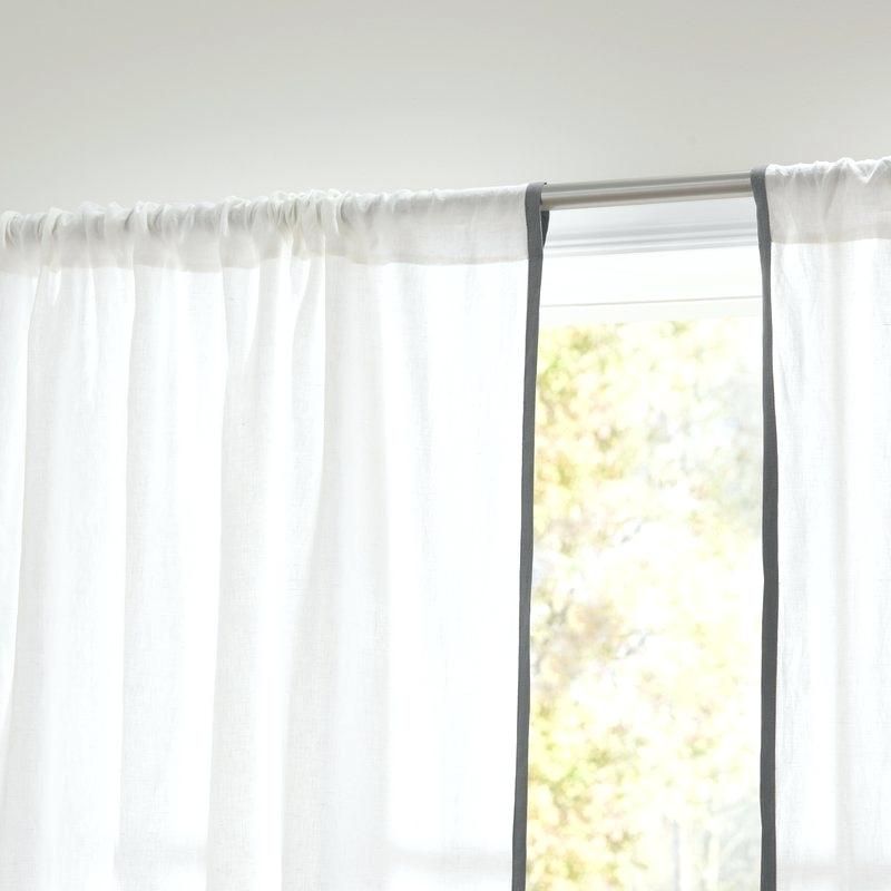Belgian Flax Linen Curtains – Eharv.co Regarding Belgian Sheer Window Curtain Panel Pairs With Rod Pocket (Photo 39 of 46)