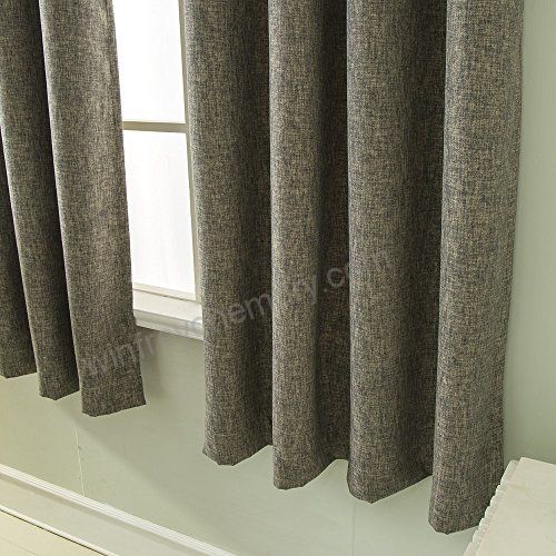 Best Dreamcity Faux Linen Blackout Curtain Drapes For Intended For Edward Moroccan Pattern Room Darkening Curtain Panel Pairs (Photo 45 of 50)