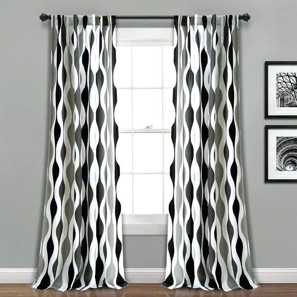 Black And White Window Curtains – Thesecretwithin Regarding Velvet Dream Silver Curtain Panel Pairs (View 39 of 49)