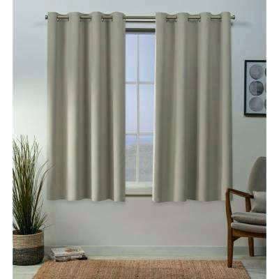 Blackout Curtain Panels Clearance – Yurimun Throughout Thermal Woven Blackout Grommet Top Curtain Panel Pairs (Photo 41 of 43)