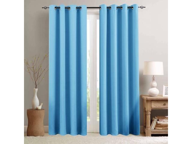 Blackout Curtains For Kids Room 84 Inches Long Triple Weave Nursery Window  Curtain Panels For Boy's Room Darkening Thermal Insulated Drapes, Grommet With Thermal Woven Blackout Grommet Top Curtain Panel Pairs (View 32 of 43)