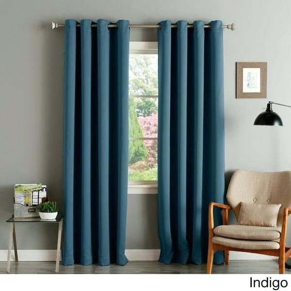 Blue Grommet Curtains – Unitedseas For Thermal Woven Blackout Grommet Top Curtain Panel Pairs (View 24 of 43)