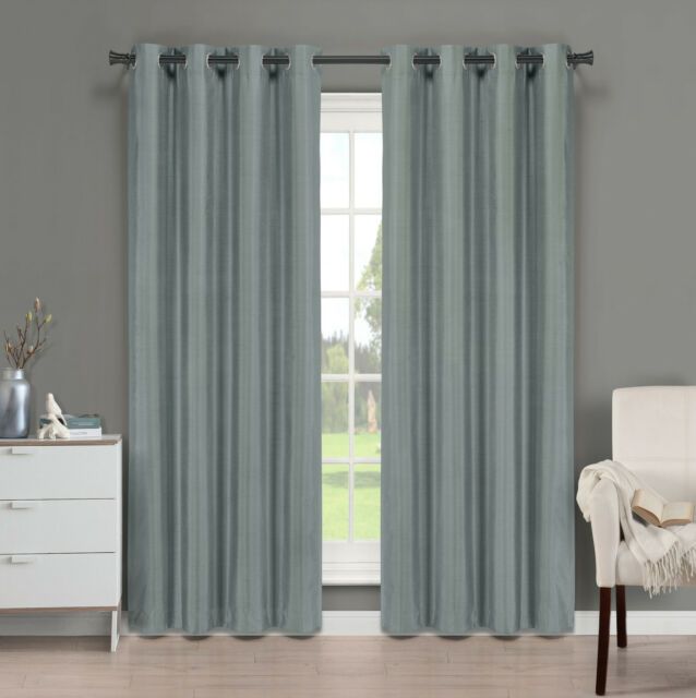 Brielle Fortune Faux Dupioni Silk Lined Curtain Panel Inside Softline Trenton Grommet Top Curtain Panels (Photo 11 of 50)