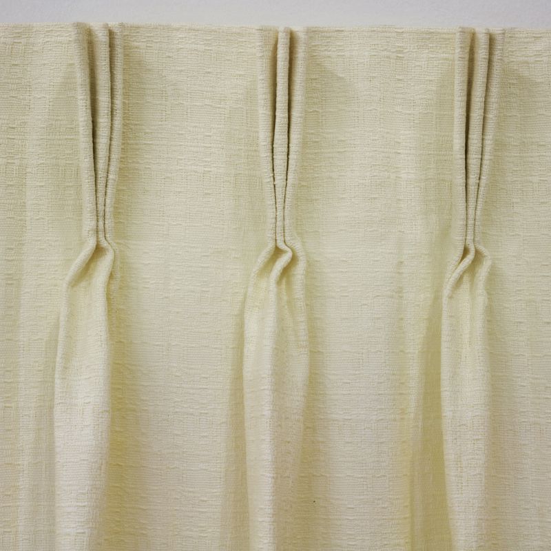 Canton And Rio – Canton Unlined Ivory Cotton Pinch Pleat With Solid Cotton Pleated Curtains (View 20 of 50)