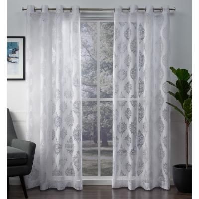 Catarina 52 In. W X 108 In. L Layered Sheer Blackout Grommet In Catarina Layered Curtain Panel Pairs With Grommet Top (Photo 11 of 30)