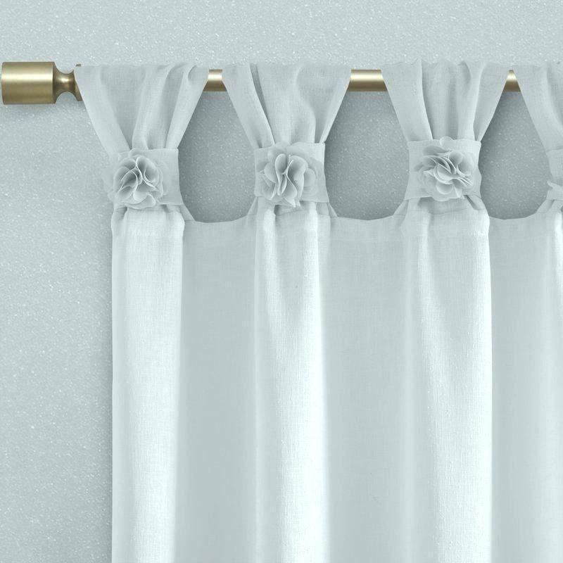 Central Park Lined Scalloped Valance Country Sheer Curtains Throughout Twisted Tab Lined Single Curtain Panels (Photo 49 of 50)