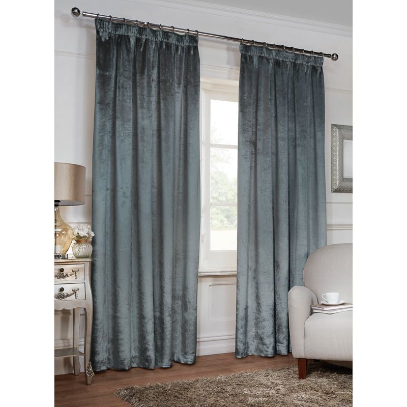 Cheap Curtains – Blackout, Eyelet, Velvet Curtains – B&m Stores Regarding Signature Ivory Velvet Blackout Single Curtain Panels (View 47 of 50)