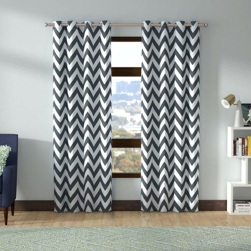Chevron Blackout Curtains – Melodymeyer.co Intended For Chevron Blackout Grommet Curtain Panels (Photo 18 of 50)