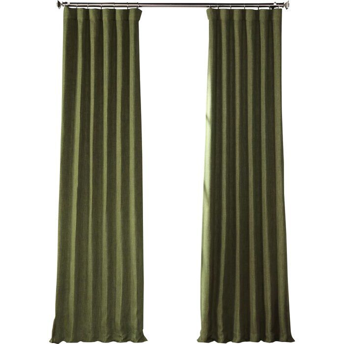 Clem Blackout Rod Pocket Single Curtain Panel Intended For Tuscan Thermal Backed Blackout Curtain Panel Pairs (Photo 18 of 46)