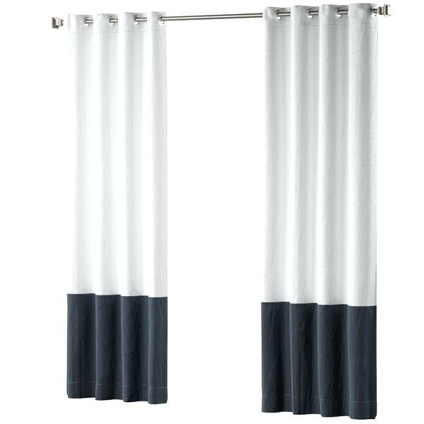 Colorblock Curtains Back To Trends Color Block Navy Blue For Vertical Colorblock Panama Curtains (Photo 30 of 50)