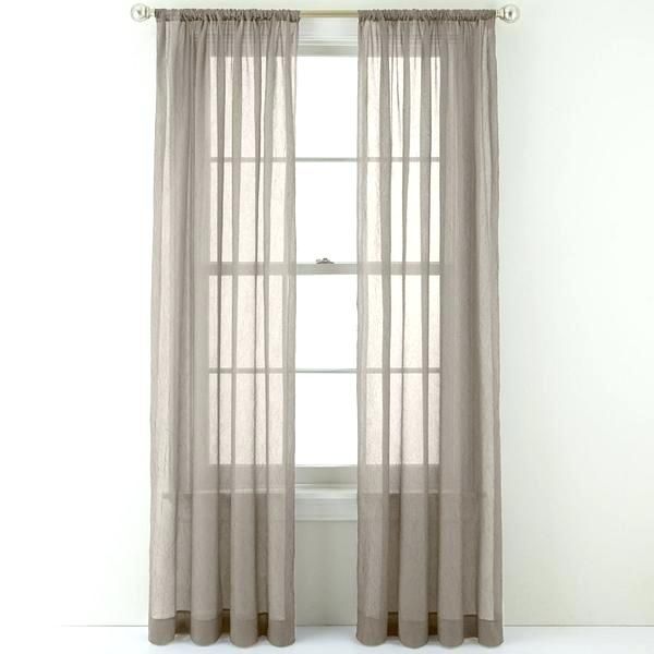 Crushed Voile Sheer Curtains Grommet Top – Coreconnections (View 19 of 50)