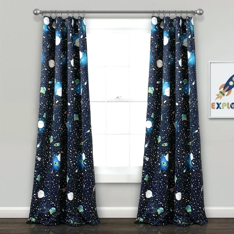 Curtain Panel Pairs Kids Abstract Room Darkening Pair Throughout Curtain Panel Pairs (Photo 24 of 26)