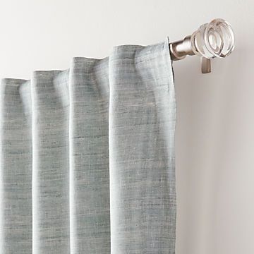 Curtain Panels And Window Coverings | Crate And Barrel Within Kida Embroidered Sheer Curtain Panels (View 44 of 50)
