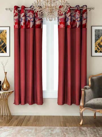 Curtains & Sheers – Buy Curtain & Sheer Online In India | Myntra For Velvet Dream Silver Curtain Panel Pairs (View 40 of 49)