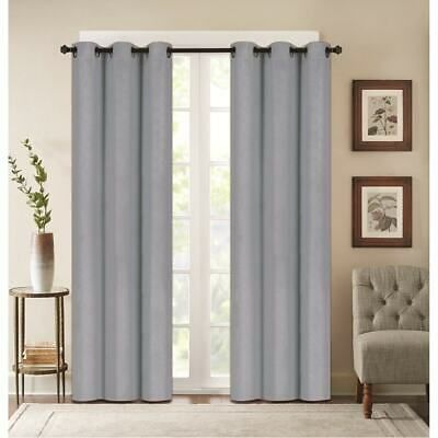Denver Embossed Blackout 84 Inch Curtain Panel Pair – $ (View 7 of 50)