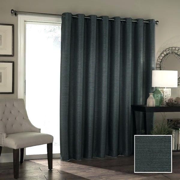 Door Curtain Panel – Theavenueae.co Regarding Nantahala Rod Pocket Room Darkening Patio Door Single Curtain Panels (Photo 5 of 50)