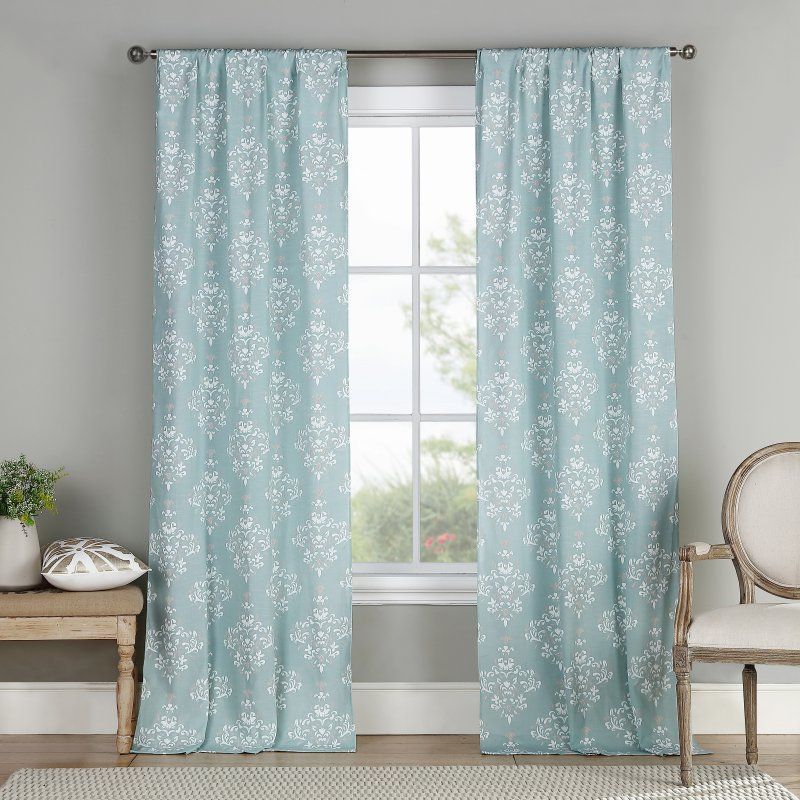 Duck River Christin Pole Top Curtain Panel Pair Robins Egg In Luxury Collection Monte Carlo Sheer Curtain Panel Pairs (View 5 of 29)