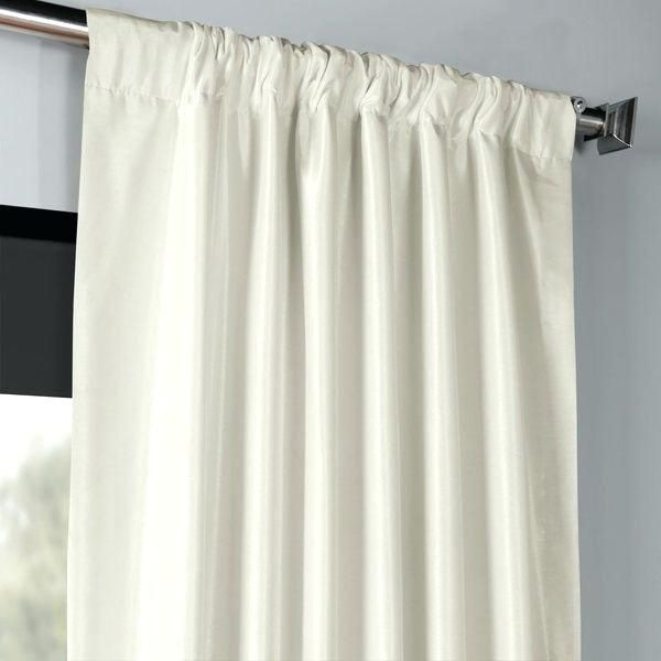 Dupioni Silk Curtains – Elzalancon.co In True Blackout Vintage Textured Faux Silk Curtain Panels (Photo 10 of 50)