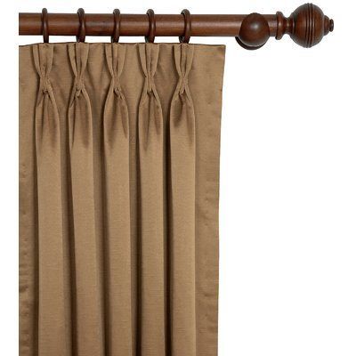 Eastern Accents Jackson Solid Velvet Pinch Pleat Single Inside Solid Cotton Pleated Curtains (Photo 33 of 50)
