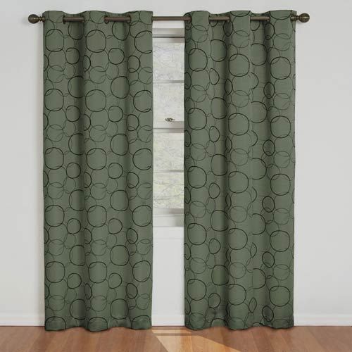 Eclipse Meridian Sage Blackout Window Curtain Panel Inside Thermaback Blackout Window Curtains (Photo 24 of 36)