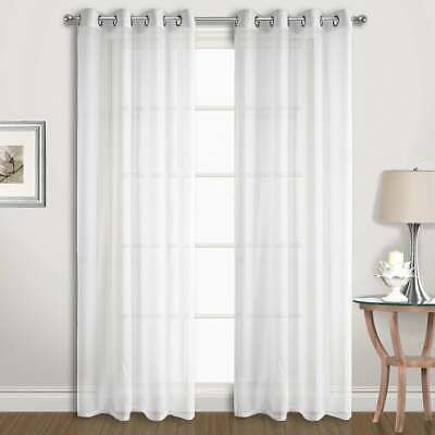 Elegant Comfort 84 Inch Window Sheer Curtain Panel Pair Regarding Elegant Comfort Window Sheer Curtain Panel Pairs (View 16 of 50)