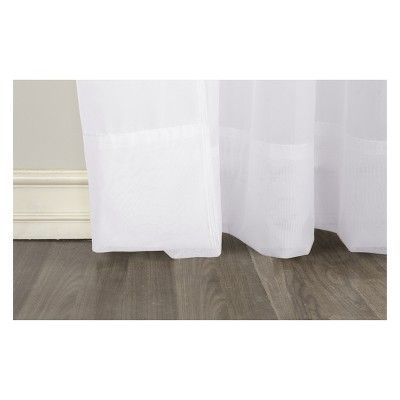 Emily Sheer Voile Grommet Curtain Panel White 59"x95" – No Inside Emily Sheer Voile Grommet Curtain Panels (View 3 of 37)